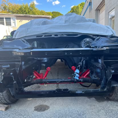 Frame and suspension work